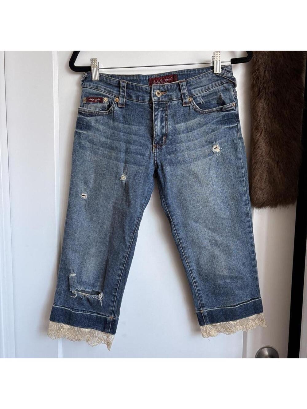 VINTAGE Y2K DENIM BABY PHAT CAPRI
